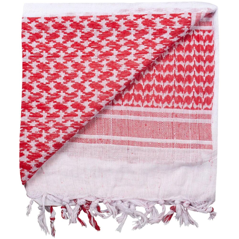 3259 Tactical Shemagh, Red/White,One Size